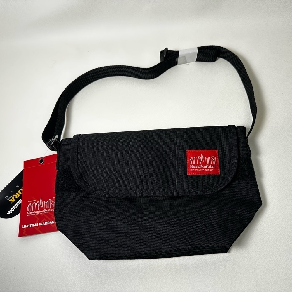 NEW Manhattan Portage Messenger Bag Black Crossbody Bag - Picture 4 of 10